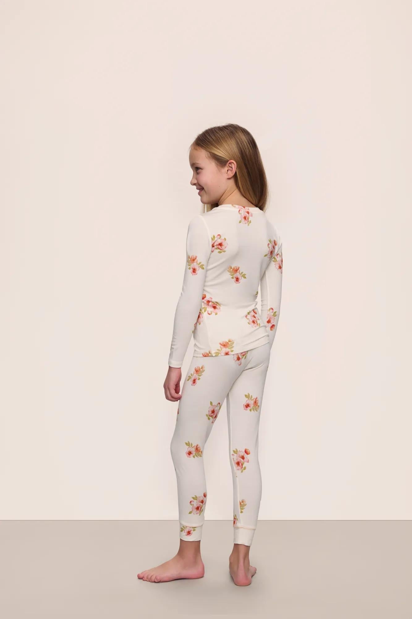 Kids Printed TENCEL™ Modal Unisex Long PJ Set