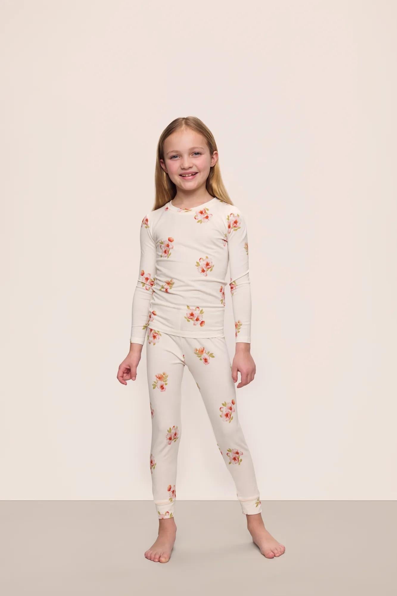 Kids Printed TENCEL™ Modal Unisex Long PJ Set