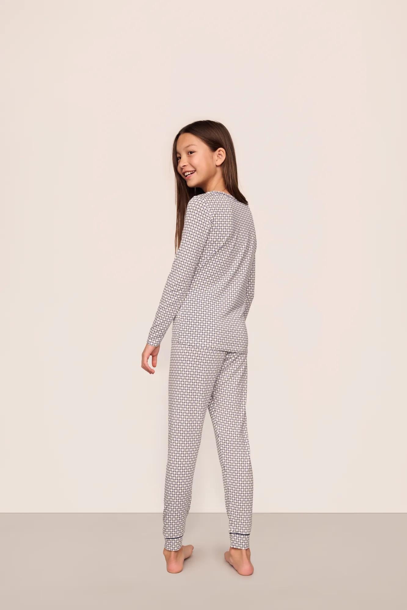 Kids Printed TENCEL™ Modal Unisex Long PJ Set