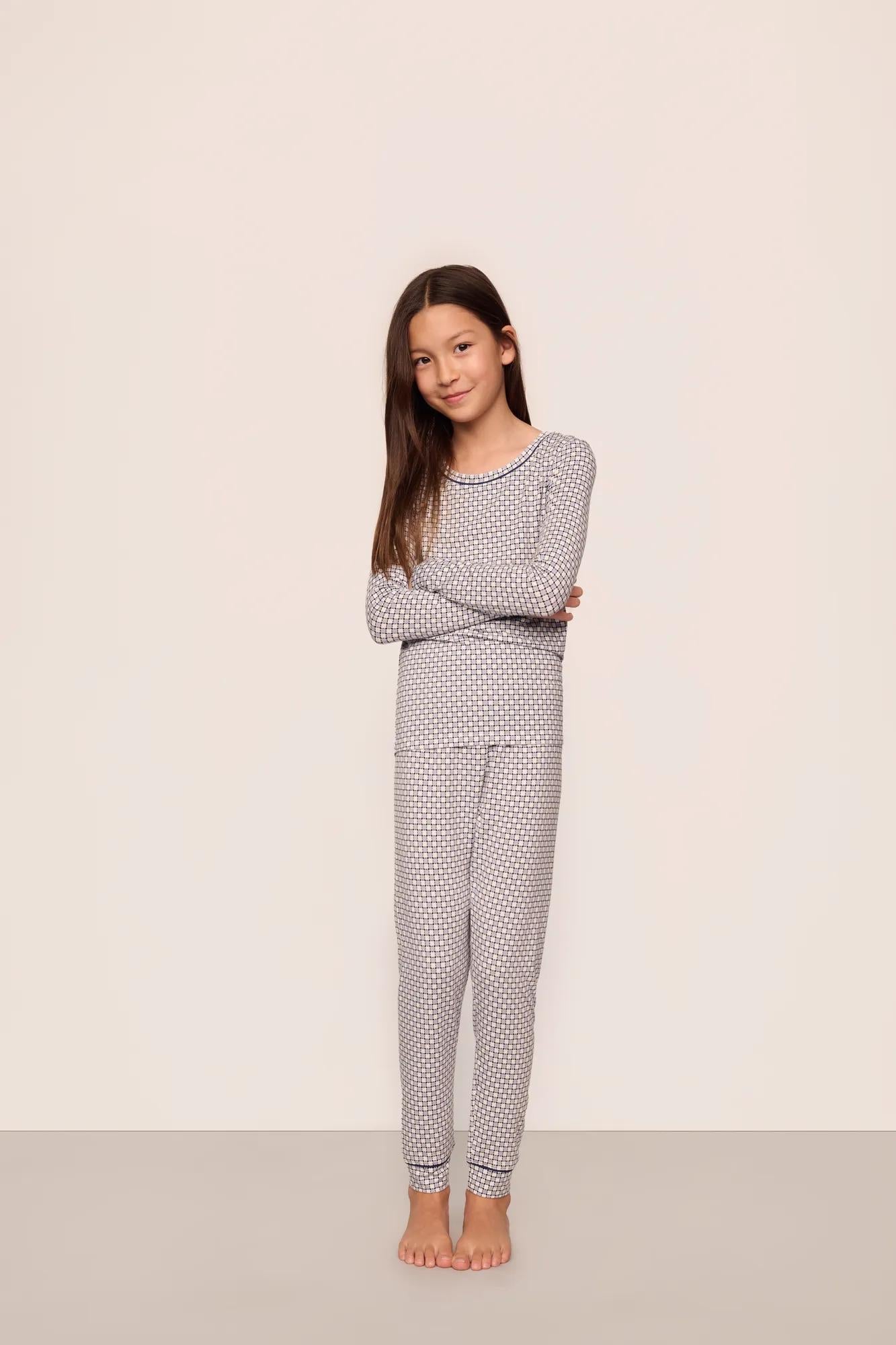 Kids Printed TENCEL™ Modal Unisex Long PJ Set