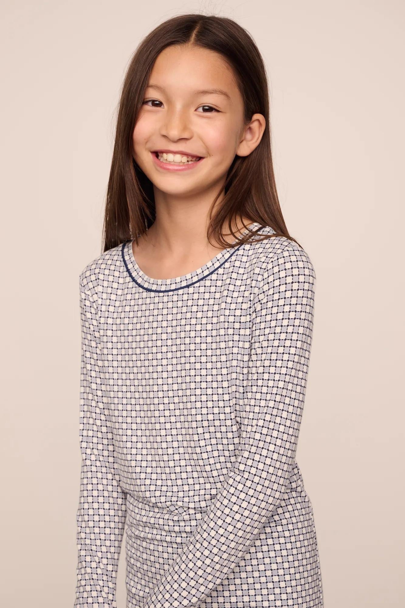 Kids Printed TENCEL™ Modal Unisex Long PJ Set
