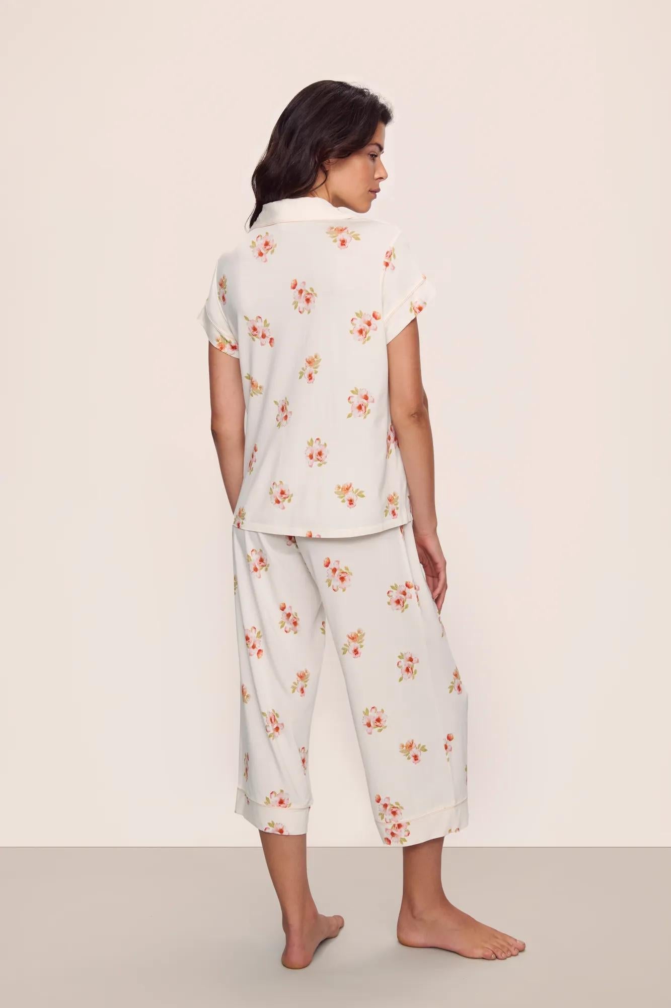 Gisele Printed TENCEL™ Modal Short Sleeve Cropped PJ Set