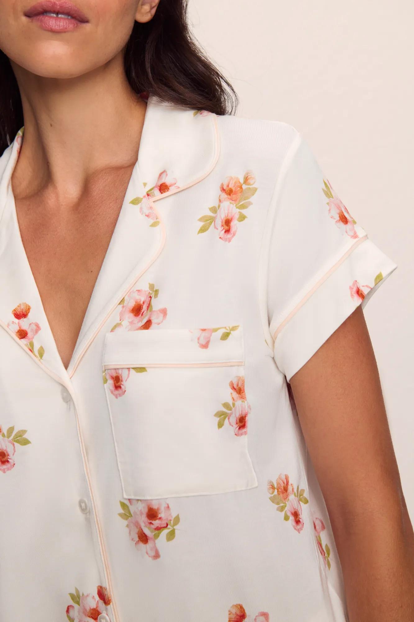 Gisele Printed TENCEL™ Modal Short Sleeve Cropped PJ Set