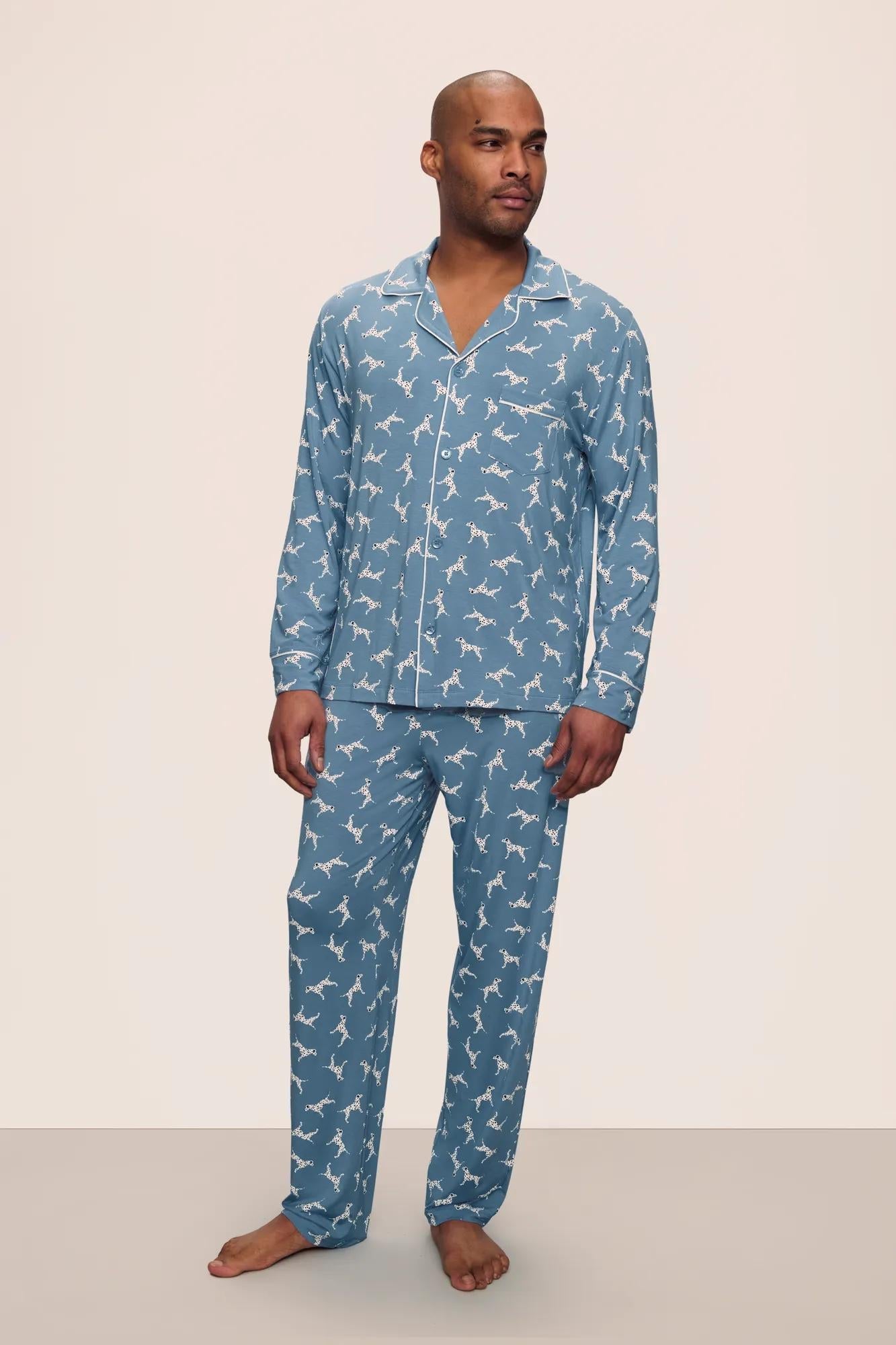 William Printed TENCEL™ Modal Long PJ Set