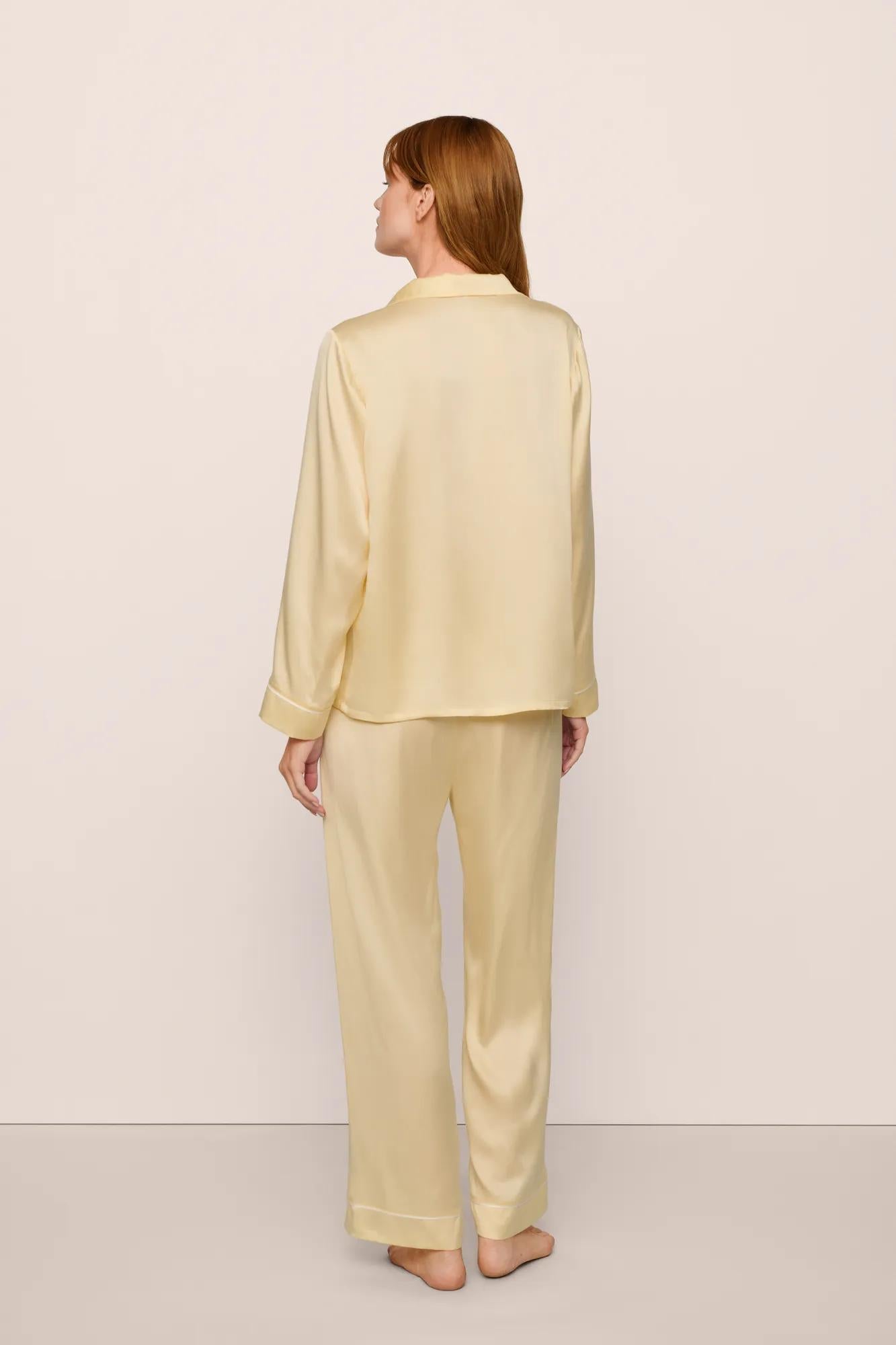 Inez Washable Silk Long PJ Set