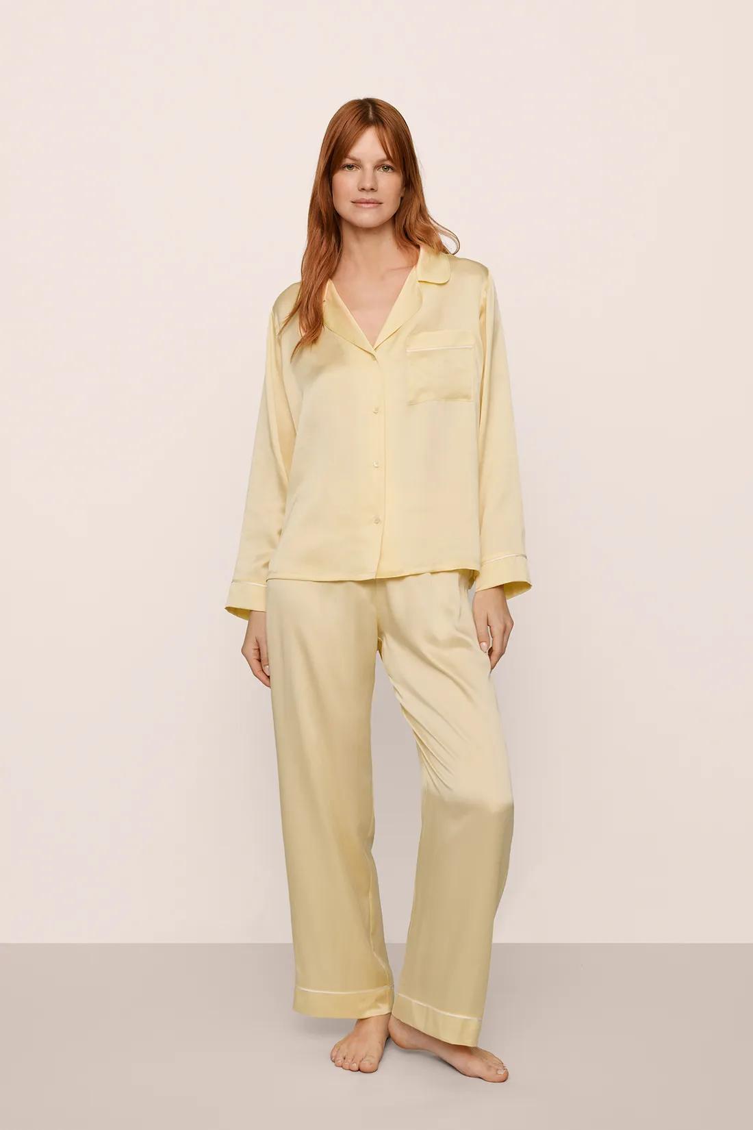 Inez Washable Silk Long PJ Set