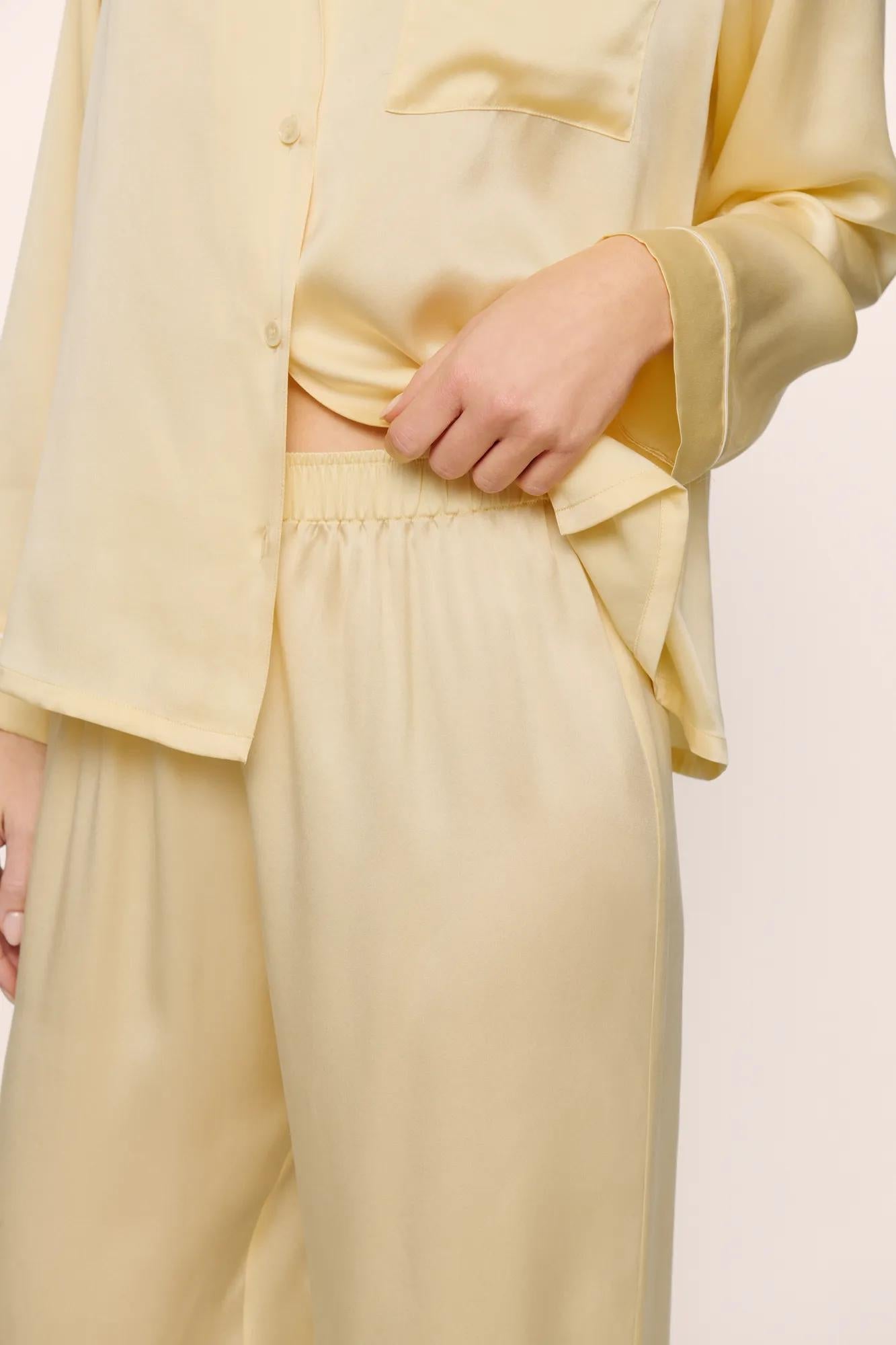 Inez Washable Silk Long PJ Set