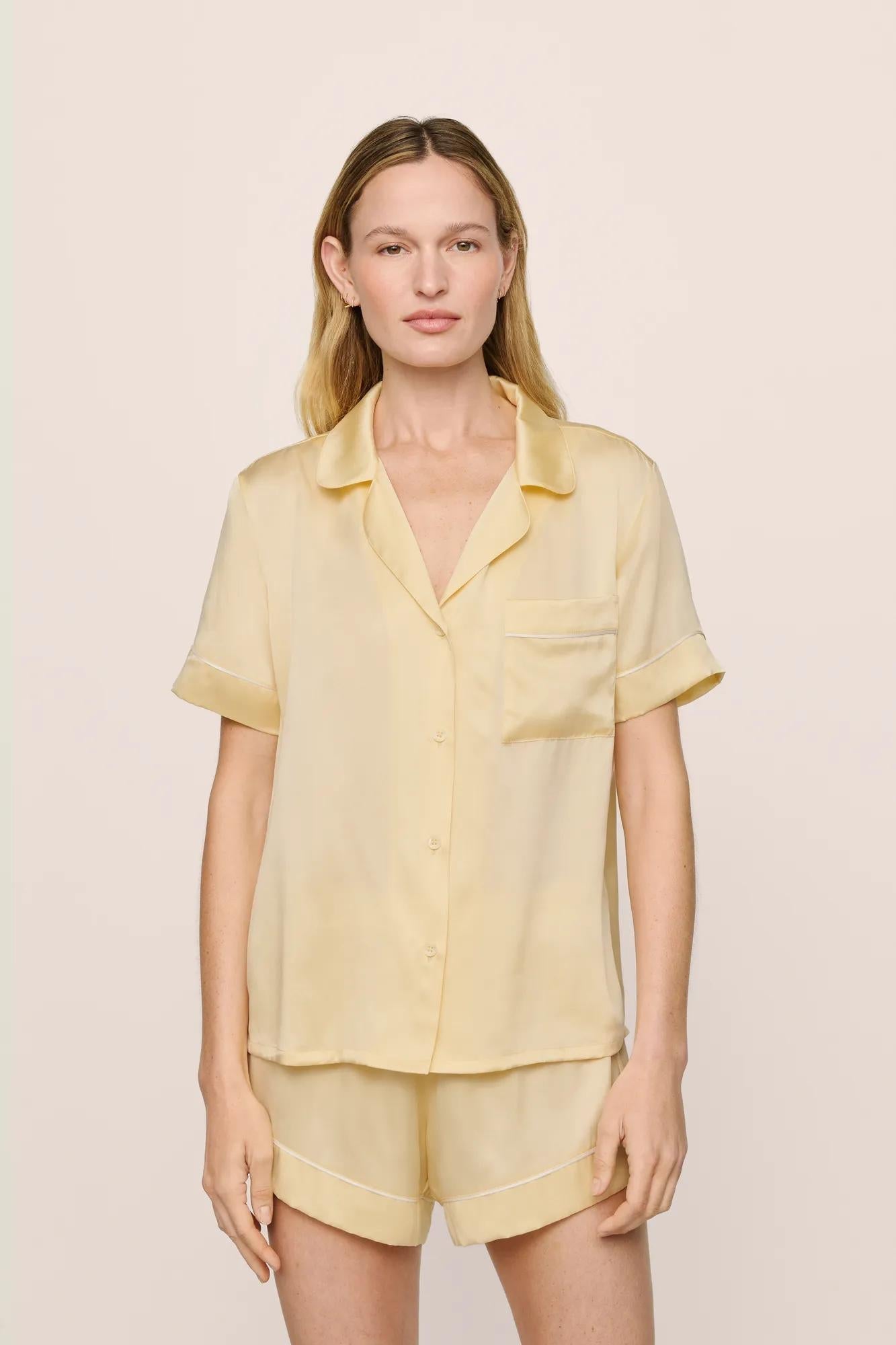 Inez Washable Silk Short PJ Set