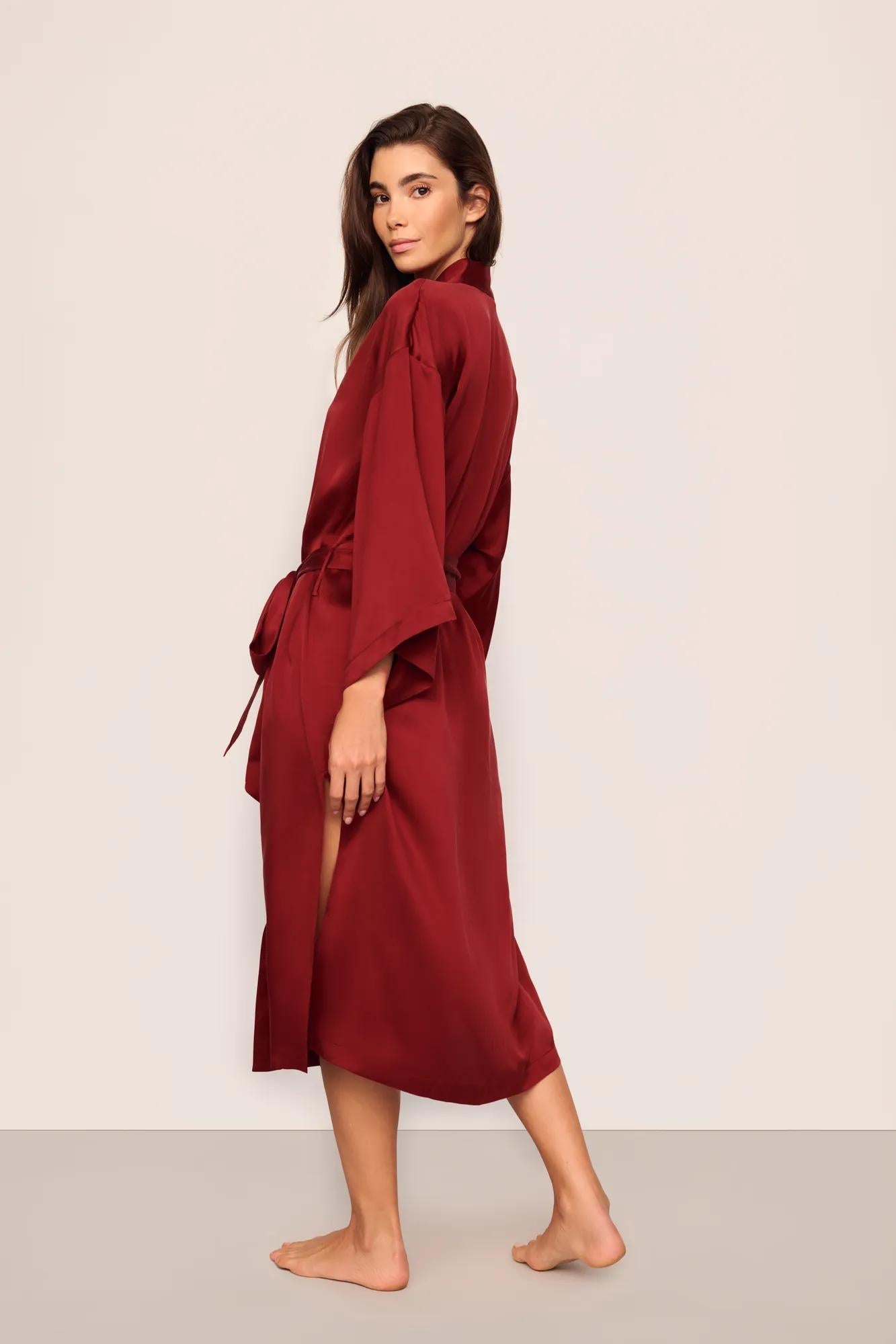 Eberjey x  Lily Aldridge - Inez Washable Silk Robe