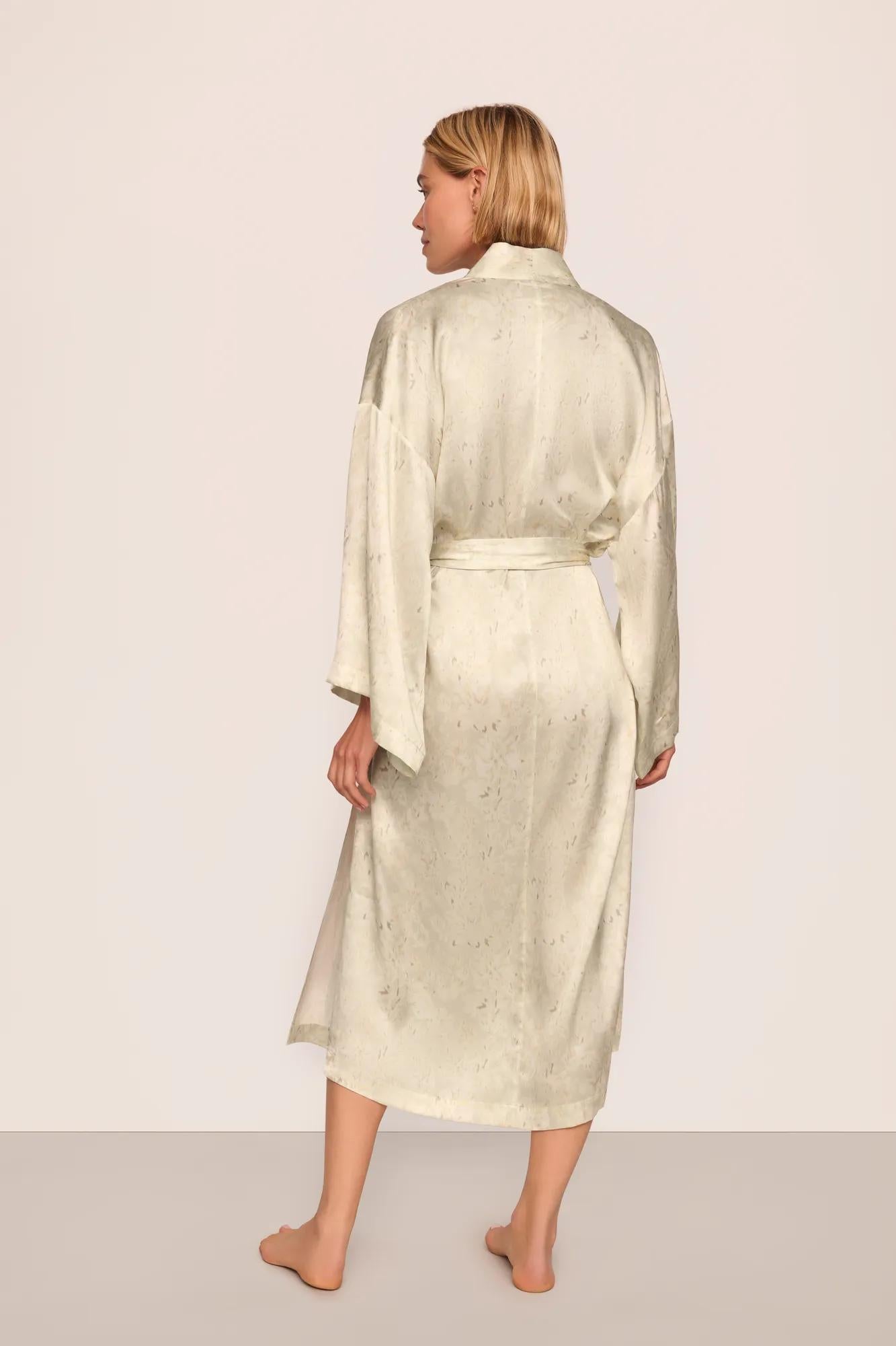 Inez Washable Silk Printed Robe
