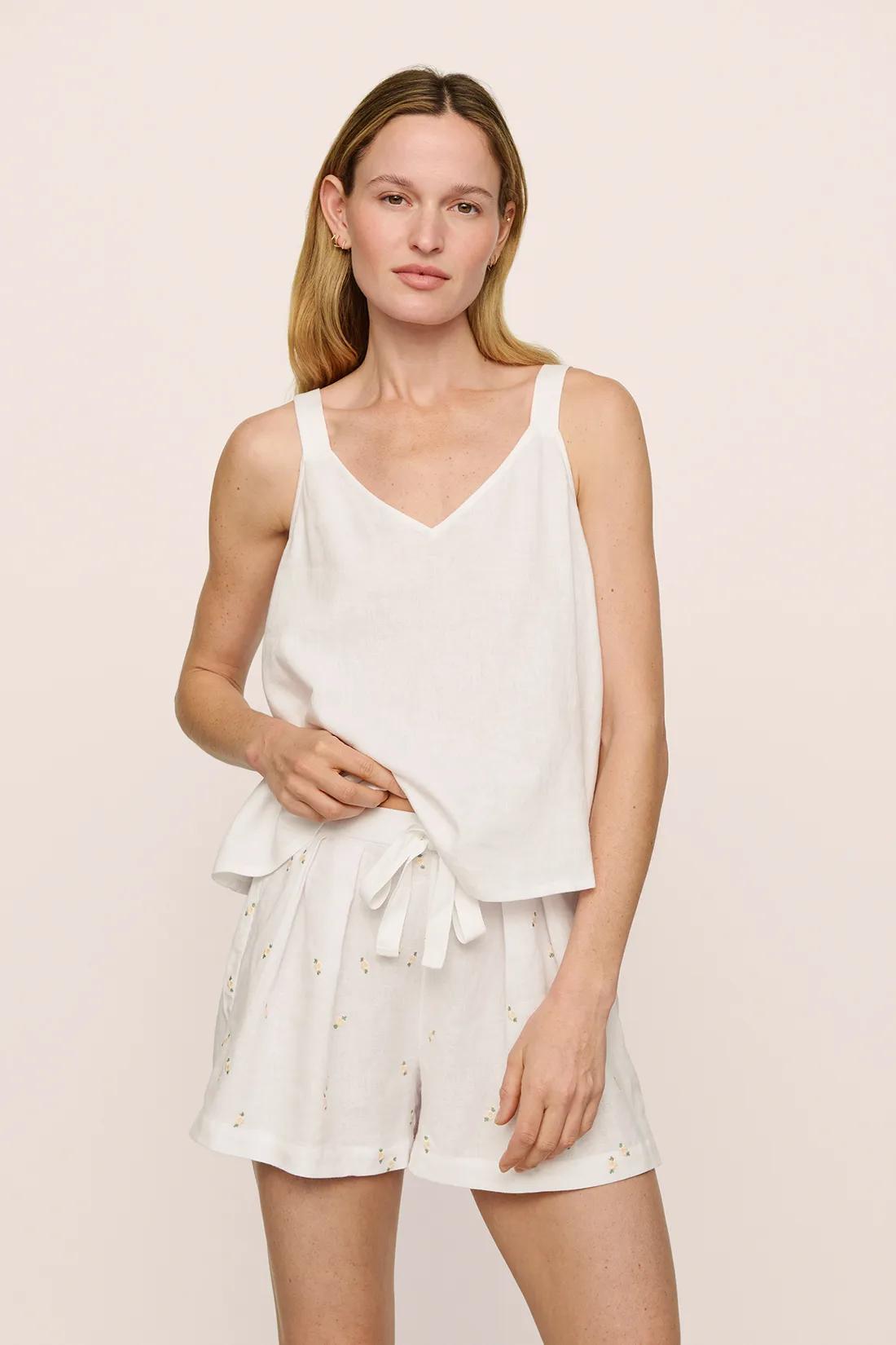 Linen Blend Relaxed Short
