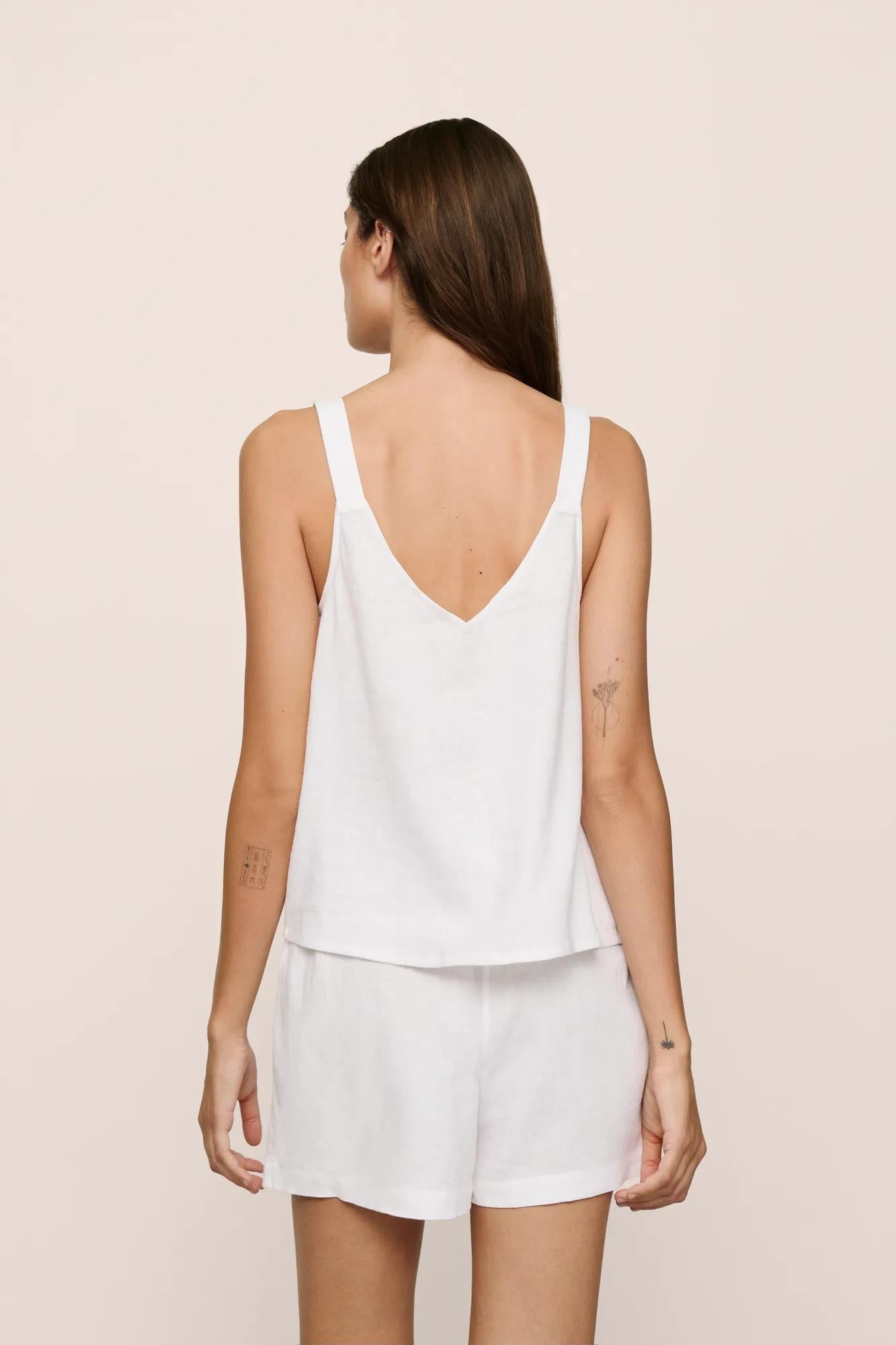 Linen Blend Relaxed Short