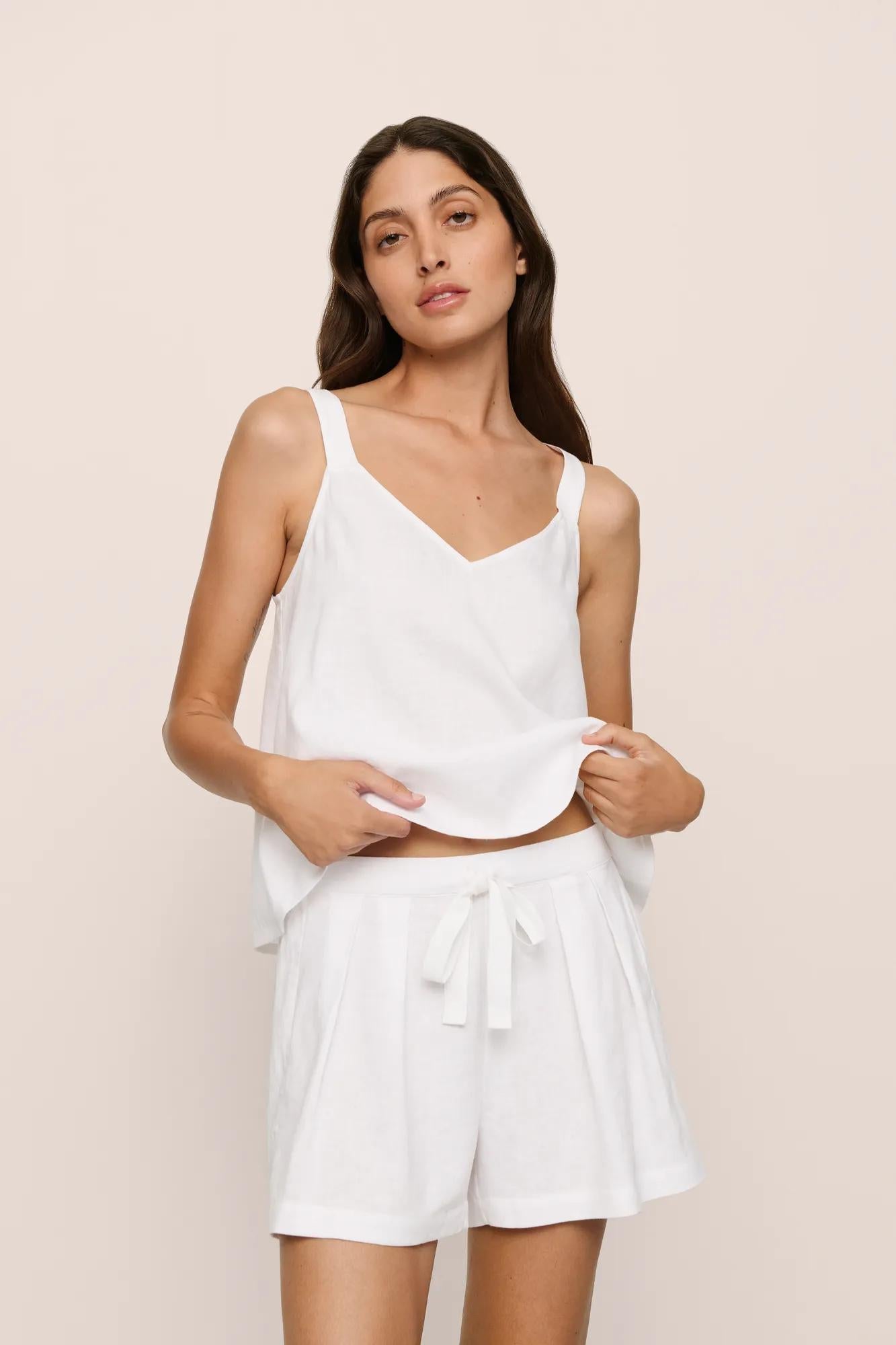 Linen Blend Relaxed Short