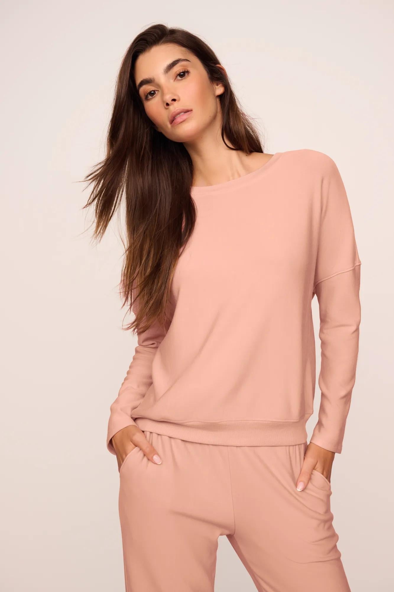 Softest Sweats Boat Neck Pullover