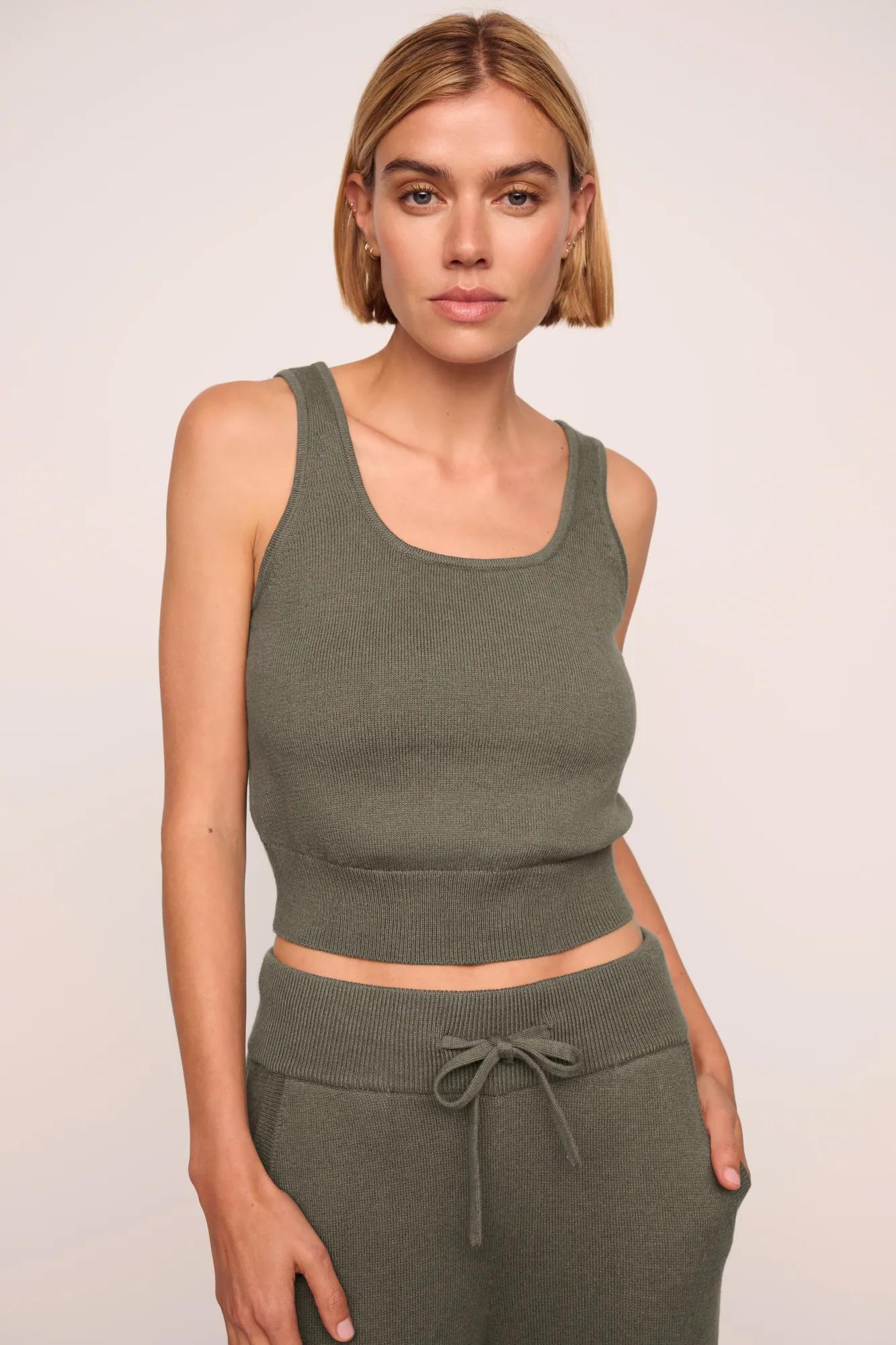 Recycled Sweater Cropped Tank