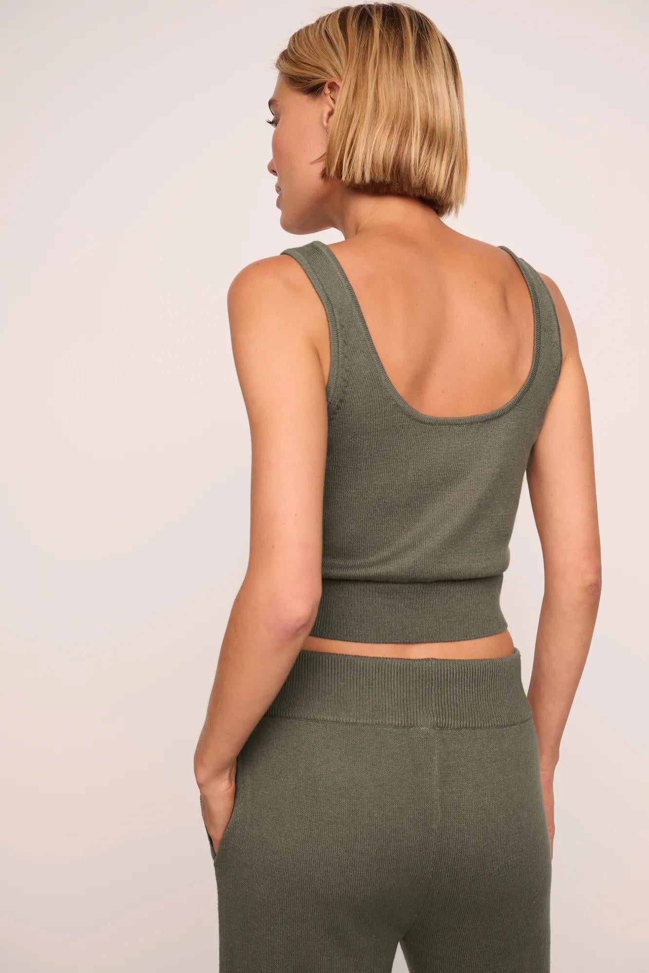 Recycled Sweater Cropped Tank